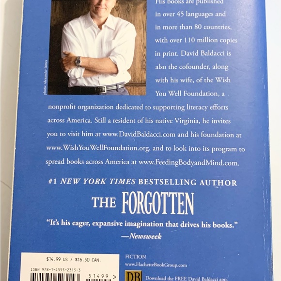 (3 for $20)The Forgotten by David Baldacci softcover novel - Picture 2 of 6